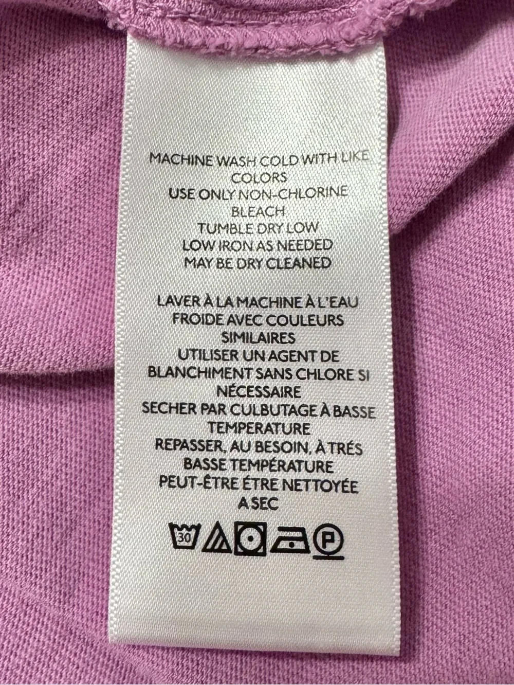 Free People We the Free Fade Into You Tee Cotton Pocket Long Sleeve Purple Pink
